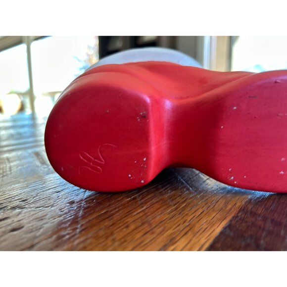 Vintage Ceramic Santa Boot Planter Or Candy Dish - Picture 8 of 11